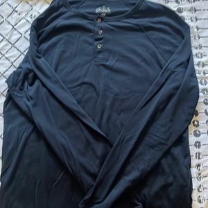 Clean Fresh Tees Long Sleeve Henley - Large